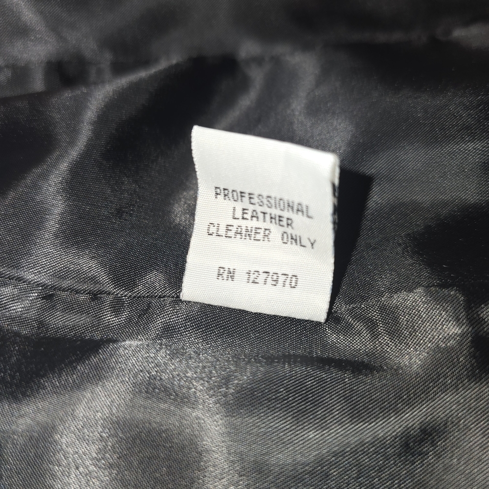 Jodi Arnold Black Leather Blazer Women's Size 4 - Picture 7 of 11